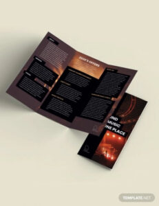 sample modern music school brochure template