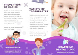 sample professional dental clinic brochure template example