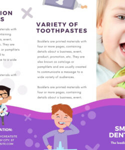 sample professional dental clinic brochure template example