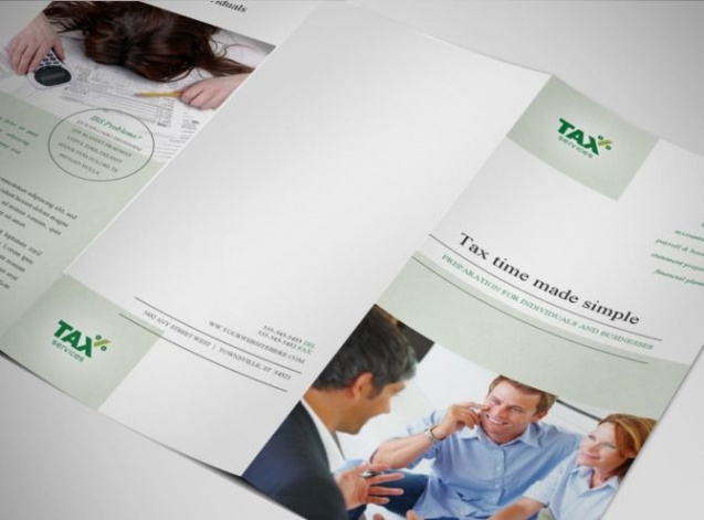 sample professional tax services brochure template doc