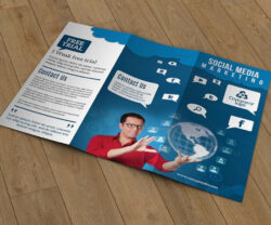 sample social media marketing brochure template