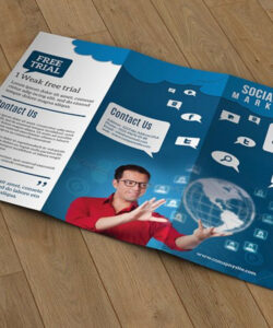 sample social media marketing brochure template