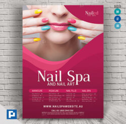 sample stylish salon and spa brochure template example