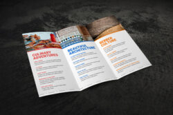 stylish travel agency brochure template