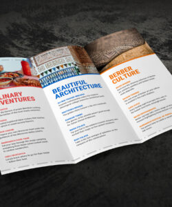 stylish travel agency brochure template