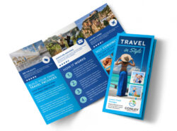 travel brochure school project template doc