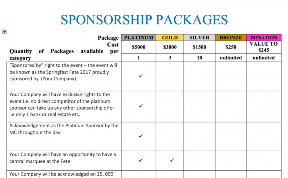 sample fundraising sponsorship proposal template  free  sponsorship proposal nonprofit event sponsorship project templates pdf