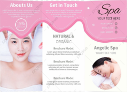 beauty and spa brochure template pdf