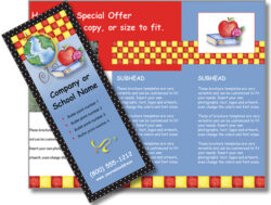 colorful school program brochure template doc