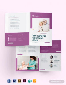 comprehensive senior care brochure template doc