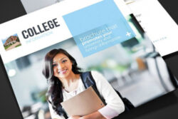 comprehensive university course brochure template word