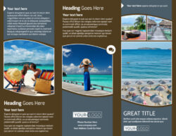 custom 2 page travel brochure template