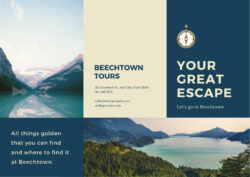 custom 4th grade travel brochure template sample