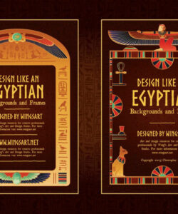 custom ancient egypt travel brochure template excel