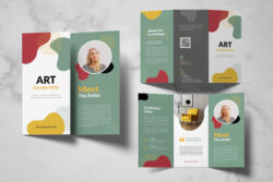 custom art gallery exhibition brochure template example