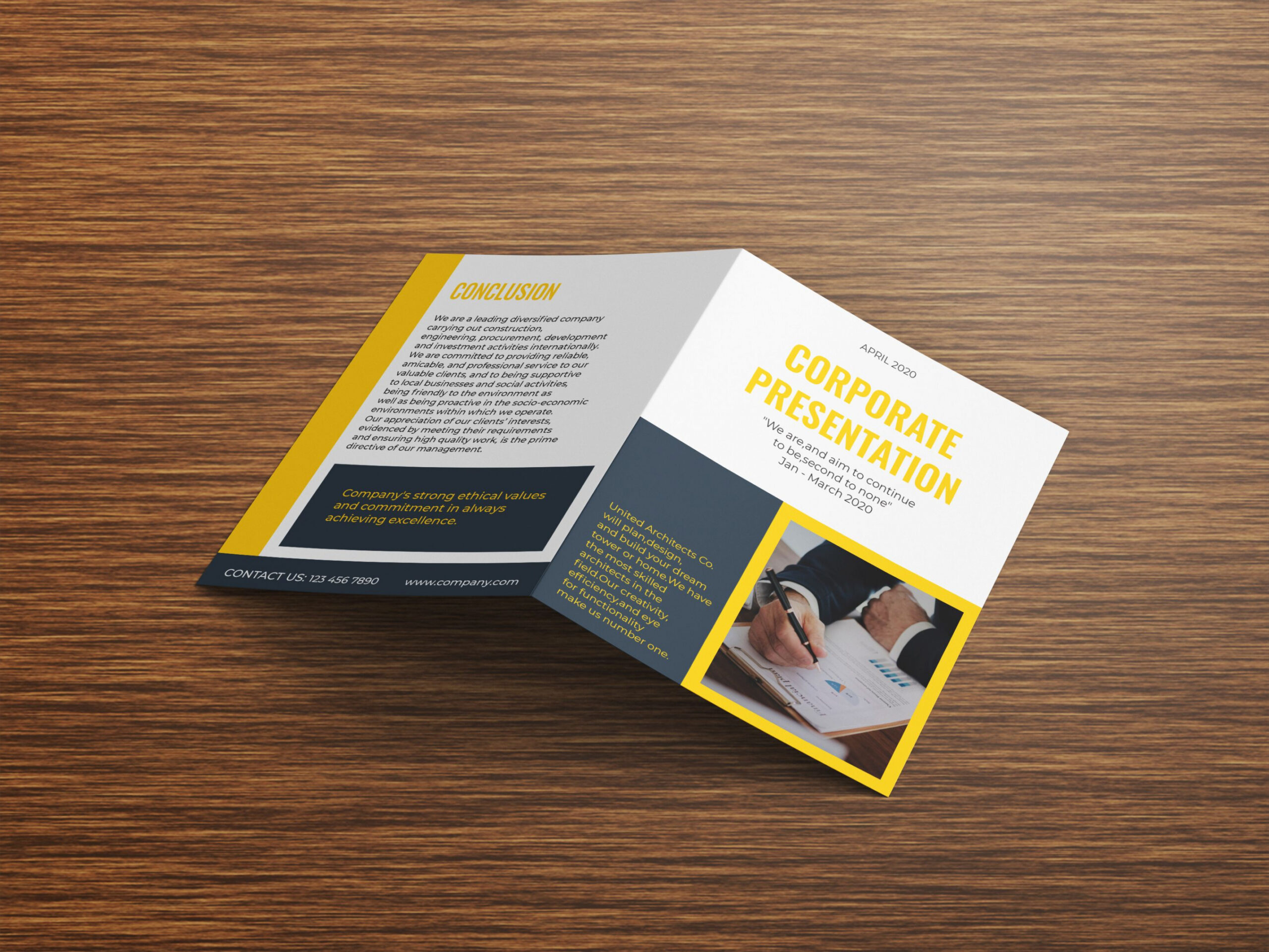 custom creative business marketing brochure template sample