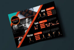 custom fitness and gym promotion brochure template pdf