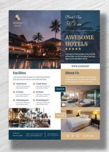 custom hotel and resort brochure template