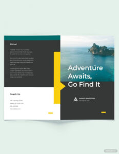 editable 2 page travel brochure template word