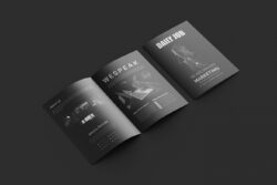 editable a5 bi fold brochure template sample