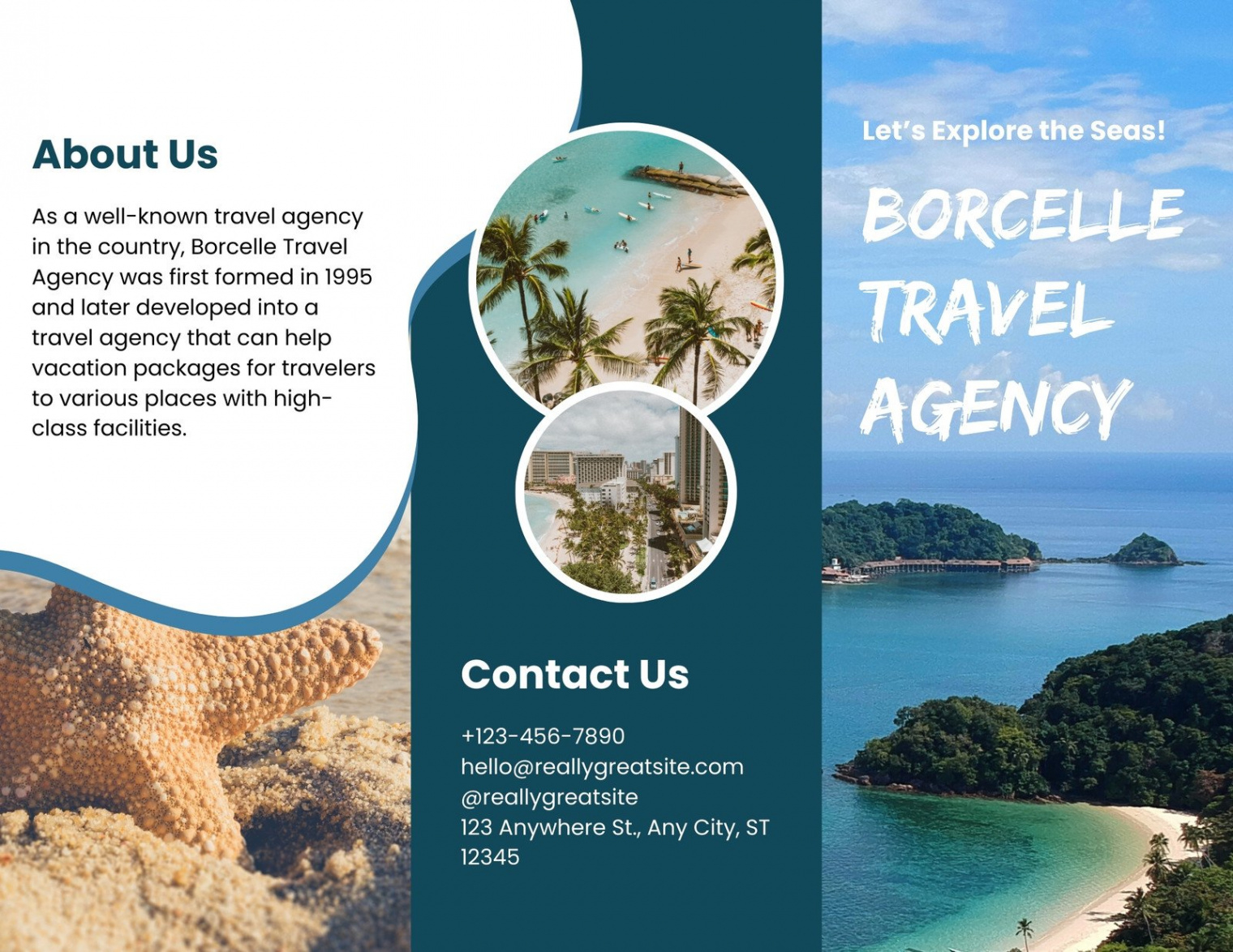 Attractive Tourism Guide Brochure Template