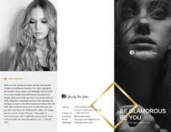 editable beauty and spa brochure template sample