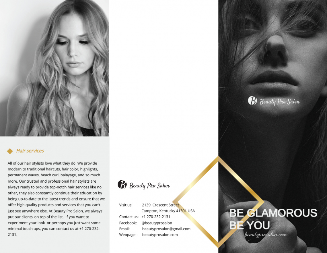 editable beauty and spa brochure template sample