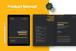 editable detailed product launch brochure template word