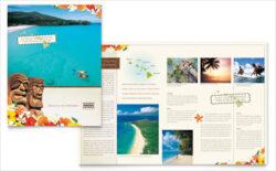 editable holiday destination brochure template