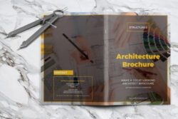 editable impressive architectural firm brochure template sample