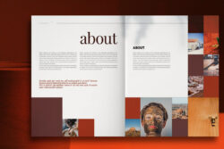 editable unique art gallery brochure template pdf