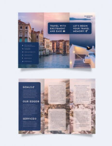 free custom 3 fold travel brochure template doc