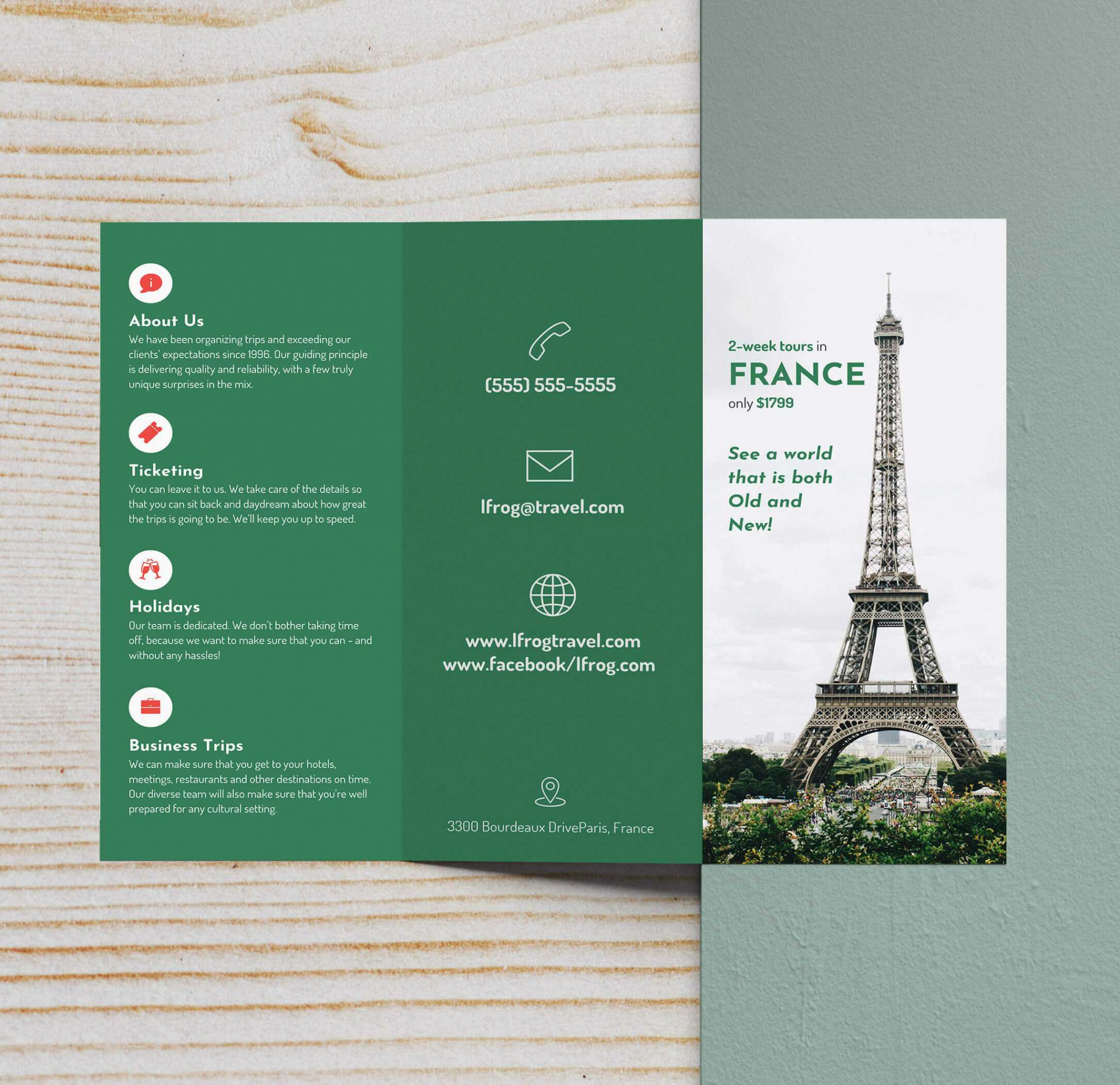 free custom creative business marketing brochure template sample