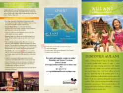 free custom hawaii travel vacation brochure template