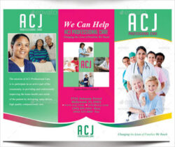 free custom healthcare services brochure template word