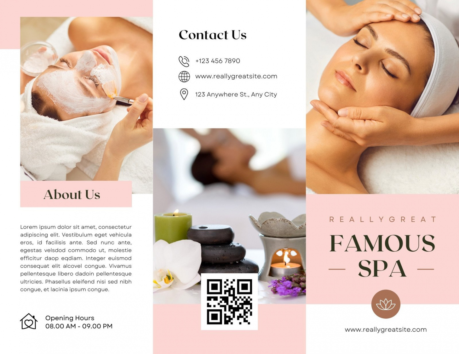 Beauty And Spa Brochure Template