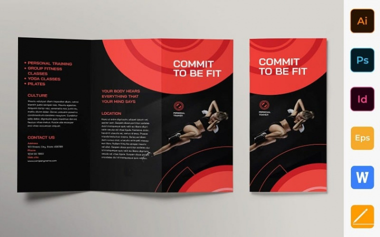 free editable corporate training brochure template