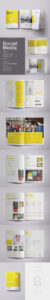 free editable creative social media strategy brochure template doc