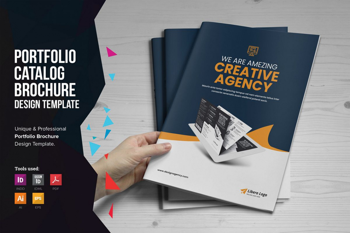 free editable freelance graphic designer brochure template sample