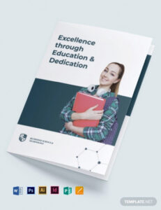 free editable high quality education institute brochure template pdf