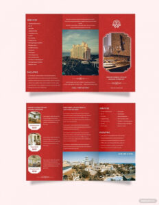 free editable hotel and resort brochure template word