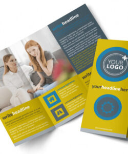 free editable mental health services brochure template example