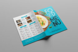 free editable restaurant menu design brochure template example