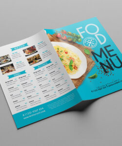 free editable restaurant menu design brochure template example