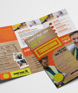 free editable versatile handyman services brochure template word