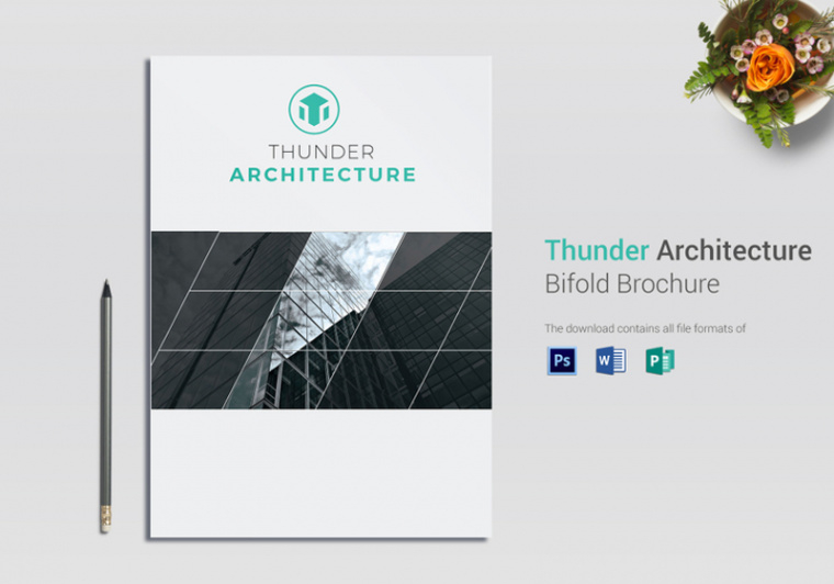 free  impressive architectural firm brochure template pdf