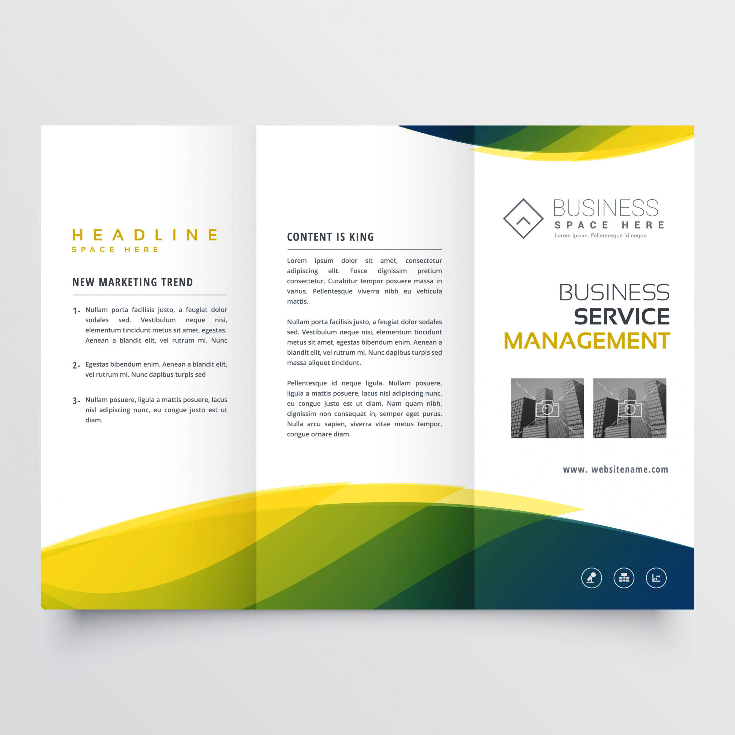 free  innovative technology company brochure template example