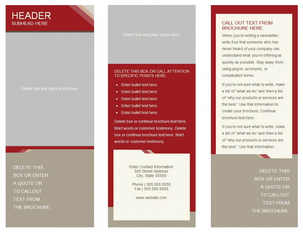 free  medical office brochure template doc