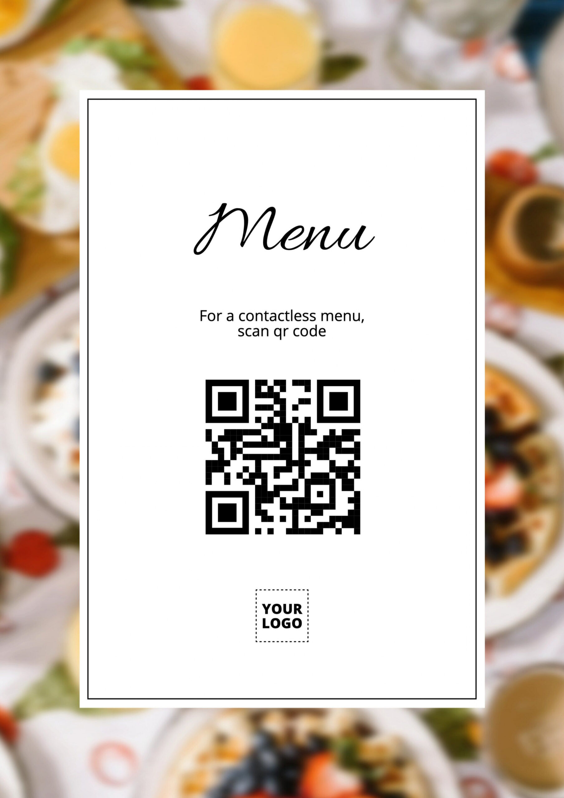 free printable eye catching restaurant menu brochure template