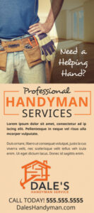 free sample versatile handyman services brochure template word